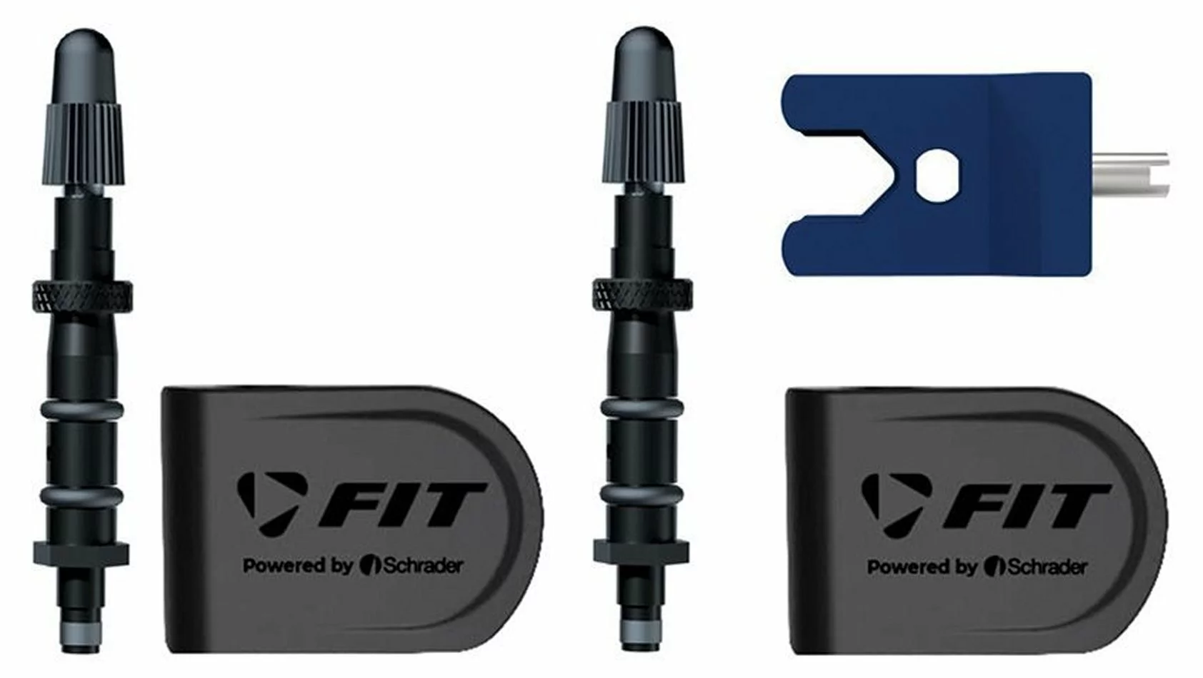 Biketec Reifendrucksensor FIT SV / Französisch / Presta / Sclaverand 2er Set VR Und HR – Bild 2