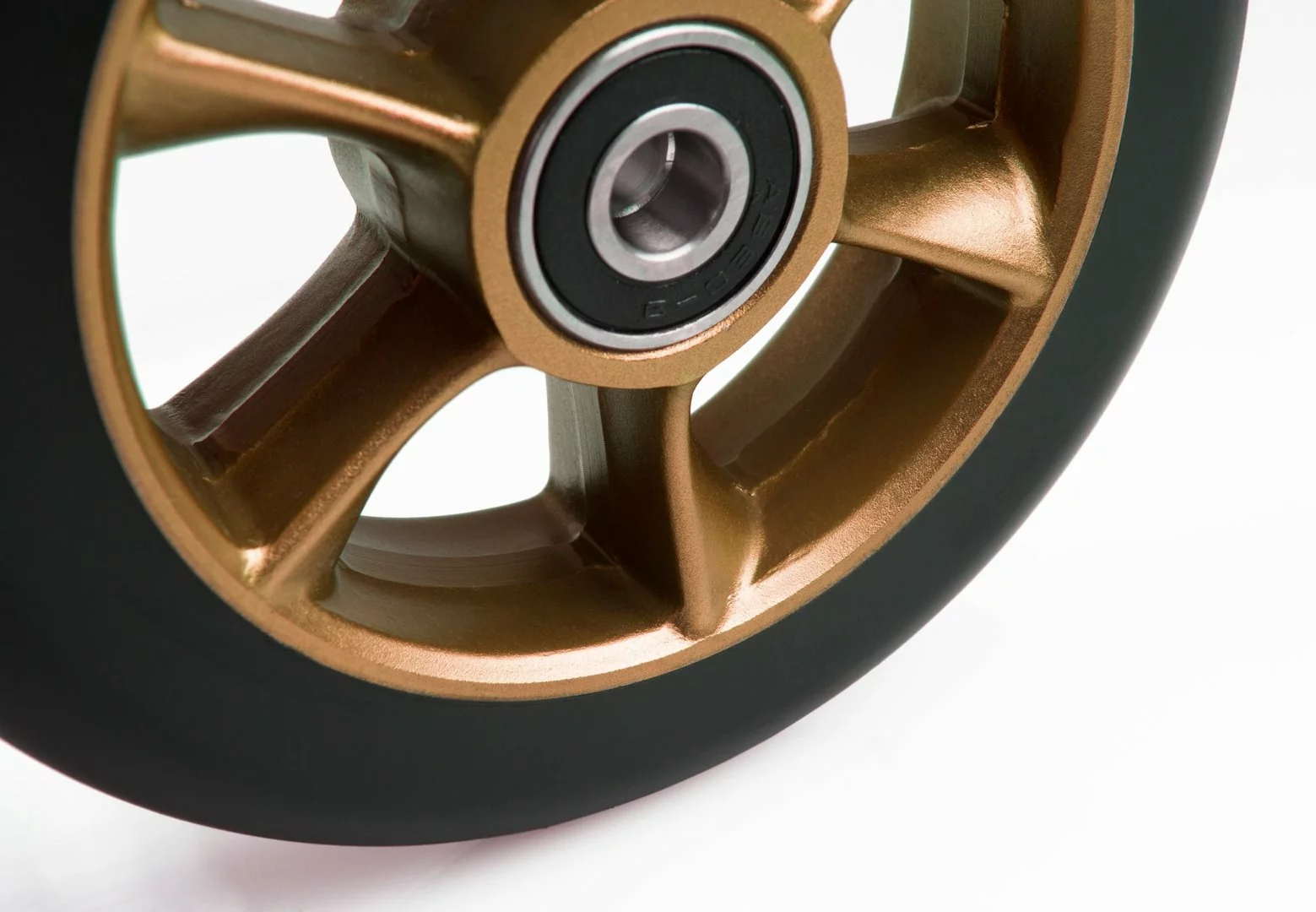 Chilli Pro Scooter Ersatzrolle Wheel Turbo 110mm Black PU / Gold Core – Bild 2