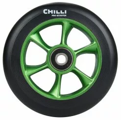 Chilli Pro Scooter Ersatzrolle Wheel Turbo 110mm Black PU / Green Core