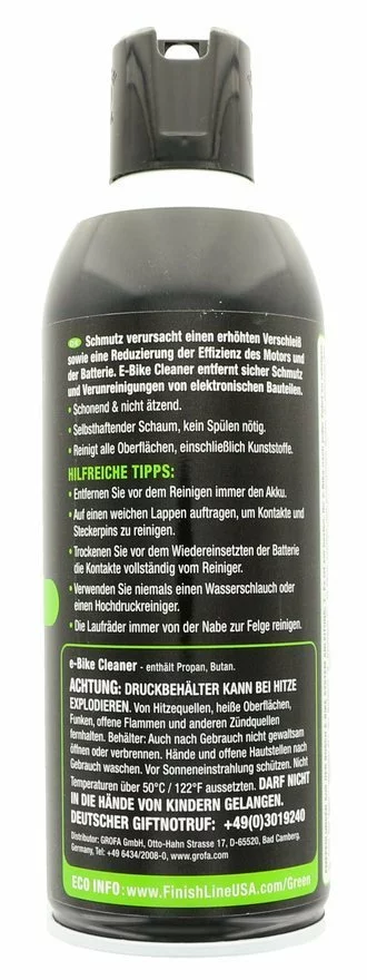 Finishline E-Bike Reiniger 415ml Aerosol – Bild 2