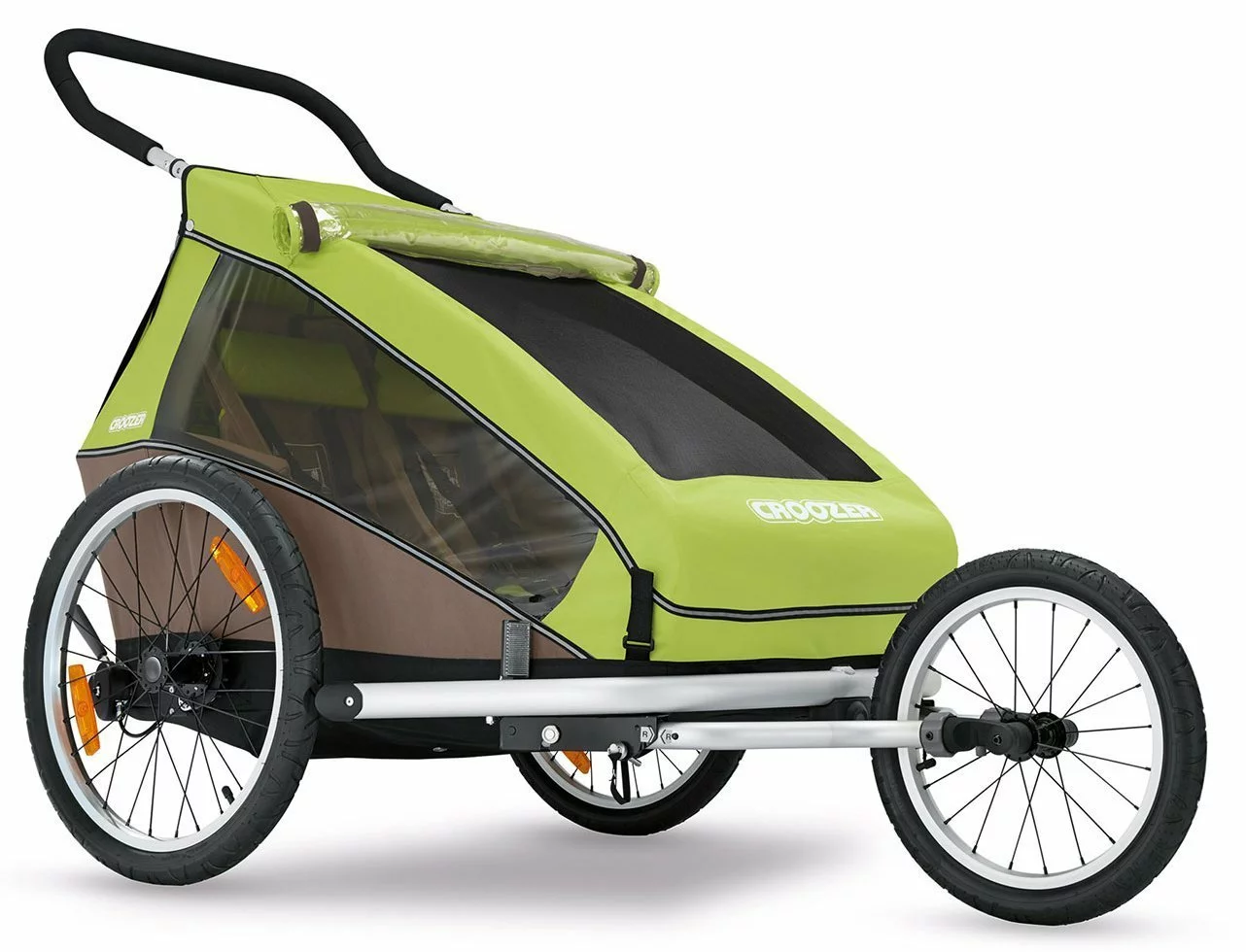 Croozer Kid For 2 Ab 2016 Mit Buggy- Und Joggerset Zweisitzer Meadow Green *** – Bild 4